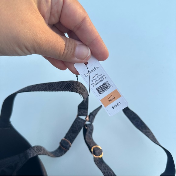 Skarlett Blue Glimpse Multi-Way Push-Up Underwire Bra, NWT, 36DD, Black Slate - Picture 8 of 9